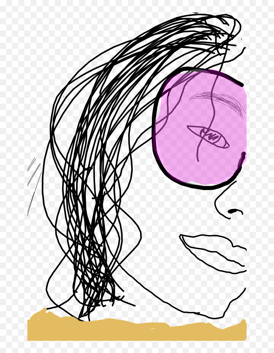 Sunglasses Draw Girl Sticker - Hair Design Emoji,How To Draw A Sunglasses Emoji