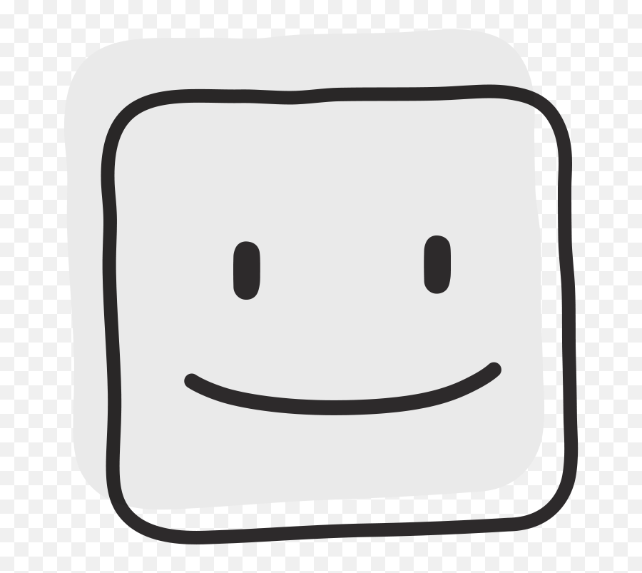 Franqbox - Happy Emoji,Smirk Emoji Black And White