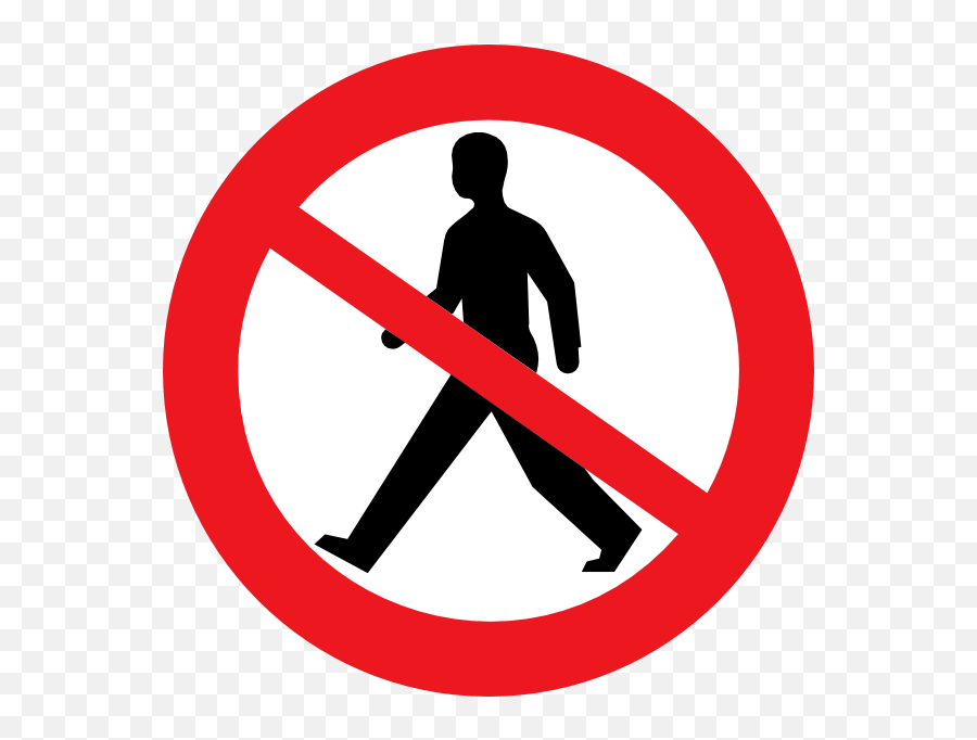 No Entry Simbol - Clipart Best No Walking Sign Emoji,No Entry Emoji