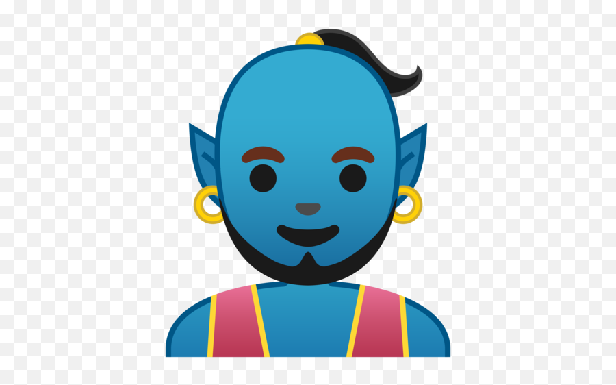 Man Genie Emoji - Genio Icon,Magica Carpet Emoji