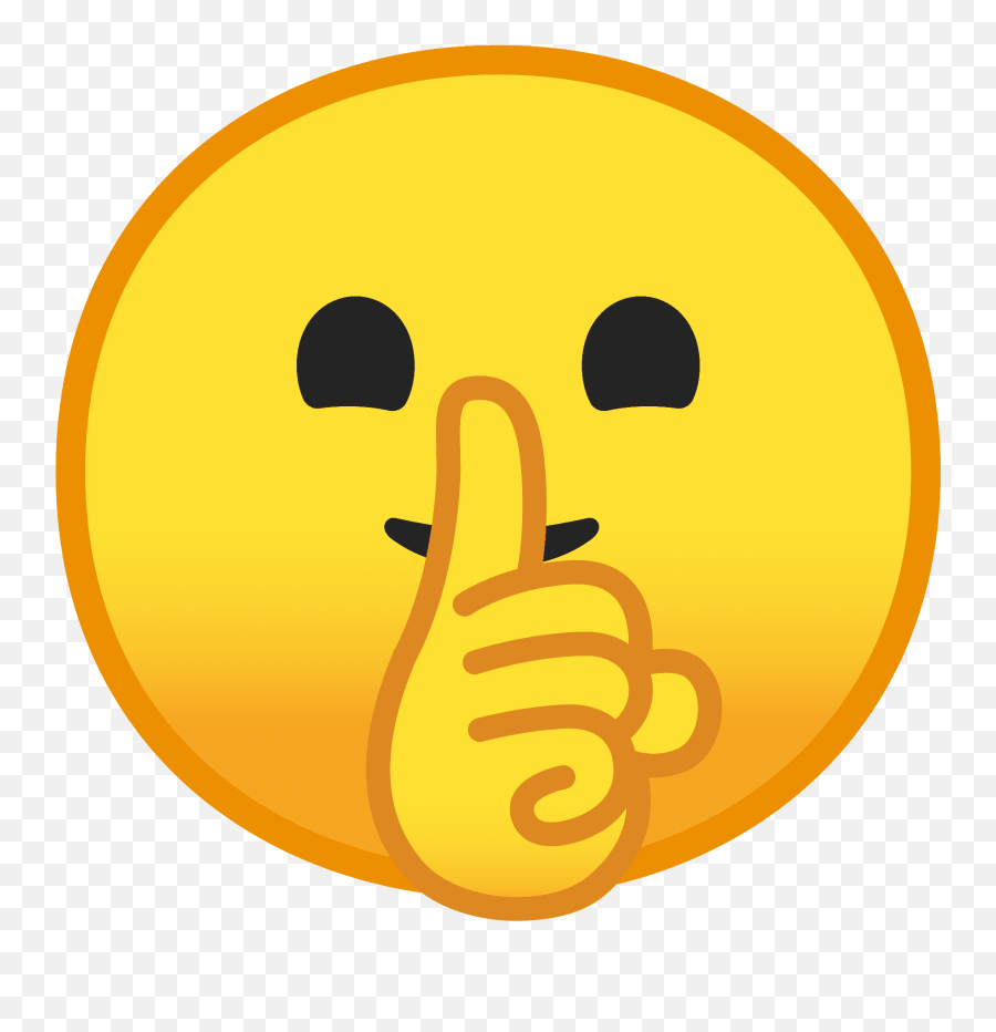 Shushing Face Emoji - Fingers On Lips Emoji,Quiet Emoji