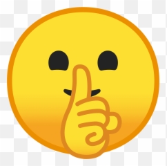 Shushing Face Emoji - Fingers On Lips Emoji,Quiet Emoji