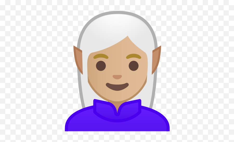 Elf Emoji With Medium - Android Elf Emoji,Medium Skin Tone Elf Emoji