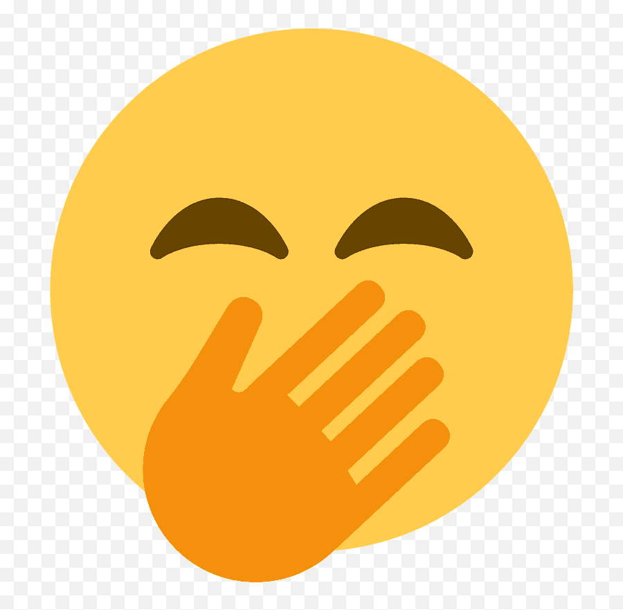 Smiley Face With Hand Over Mouth Meaning - Face With Hand Over Mouth Emoji,Hand Emoji Meaning