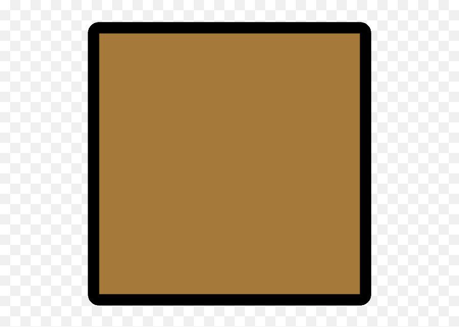 Brown Square Emoji Clipart - Empty,Square Emoji
