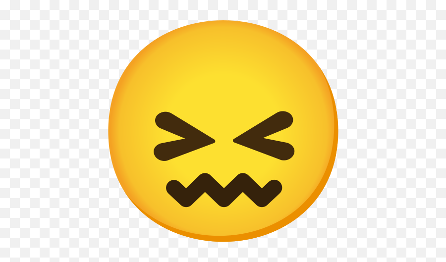 Confounded Face Emoji - Emoji De Frustración,Peach Emoji Android