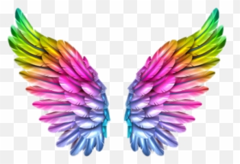 Fairy Wings Wallpapers - Colorful Angel Wings Emoji,Corruption Emotion Wallpapers