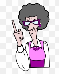Old Lady Clipart Png Transparent Png - Old Lady Pointing Finger Clipart Emoji,Old Man With Cane Emoji