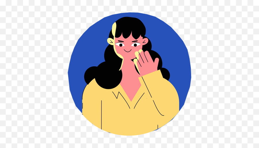 Ícones De Cara Em Svg Png Ai Para Baixar - Png Touching Face Logo Emoji,Emoticon Menina Com Mao No Rosto