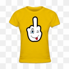 Stinky Finger Smiley Womenu0027s T - Shirt Camiseta De Flash Para Mujer Emoji,Emoticon T-shirts