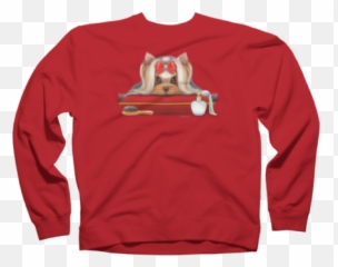 Dog Crewnecks Design By Humans - Sweater Emoji,Yorkie Emoji