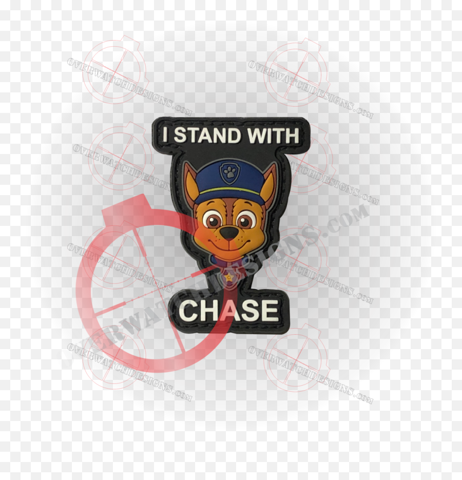 Stand With Chase Patch - Fictional Character Emoji,Thin Blue Line Emoji