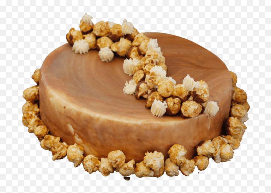 Salted Caramel Dolce De Leche Popcorn Cake - Chocolate Cake Emoji,Popcorn Emojis