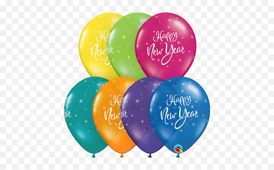 Happy New Year - Happy New Year Ballons Emoji,Sparkle Emoji Balloons