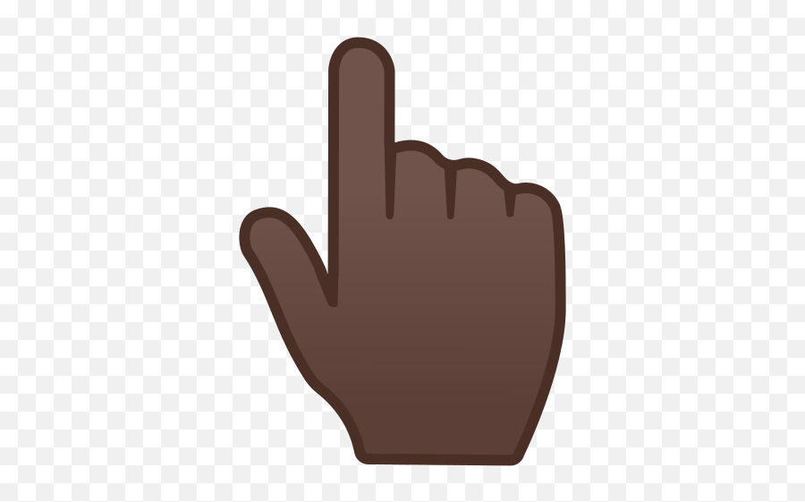 Dark Skin - Hand Icon Skin Color Emoji,Index Finger Up Pointing Emoticon