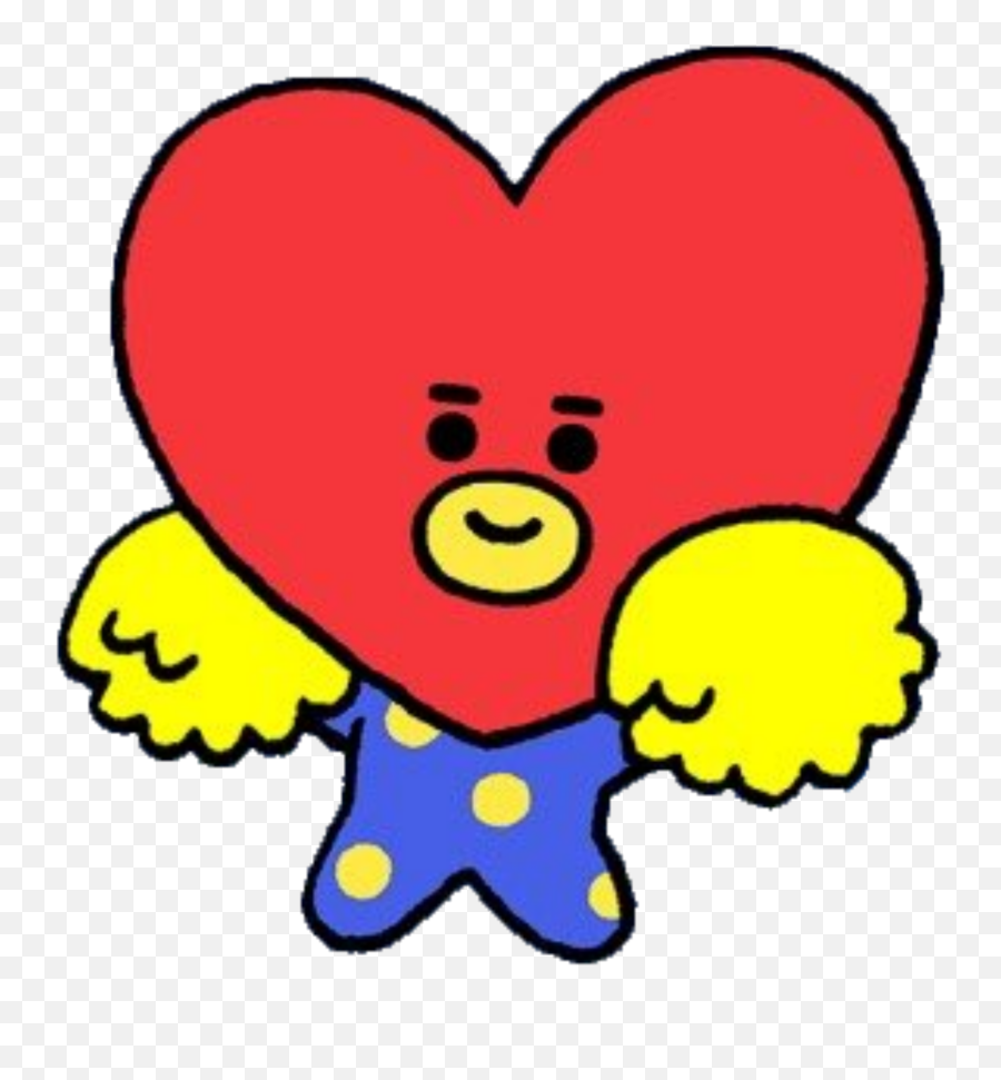 Freetoedittata Bt21 Cheerleader Remixit Bts Emoji - Tata Bt21 Cheerleader,Bts Emoji