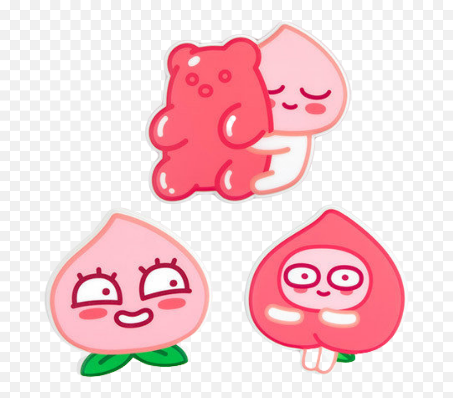 Sweet Apeach Hand Mirror Emoji,Kakao Friends Emoticon Summer