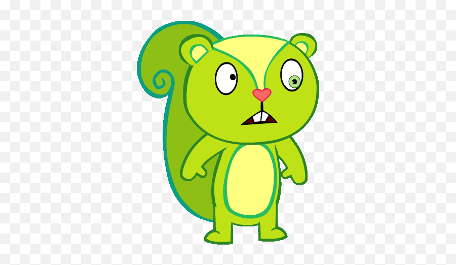 Nutty - Candy Happy Tree Friends Nutty Emoji,Htf Emoticon Disco Bear