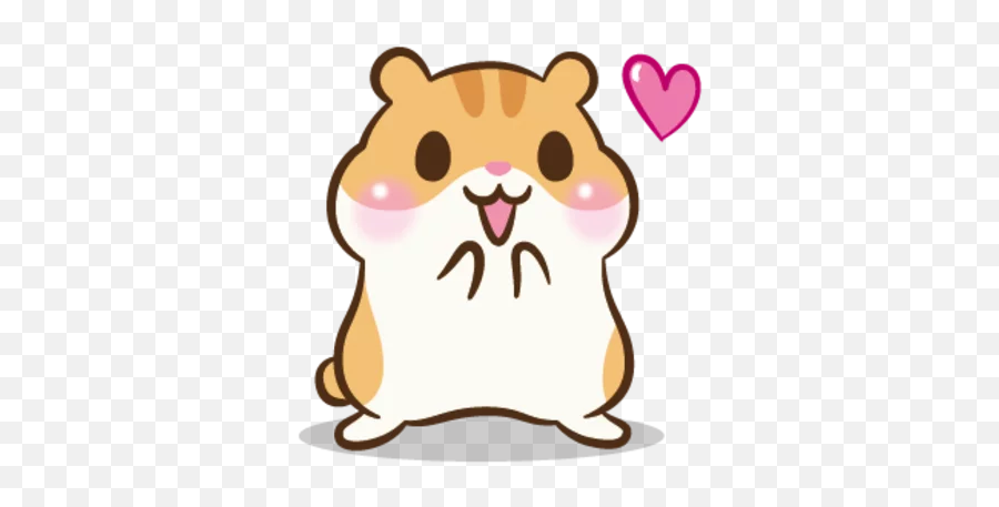 Chloe The Hamster Telegram Stickers - Hamster Emoticon Emoji,Hamaster Emoji