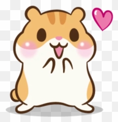 Chloe The Hamster Telegram Stickers - Hamster Emoticon Emoji,Hamaster Emoji