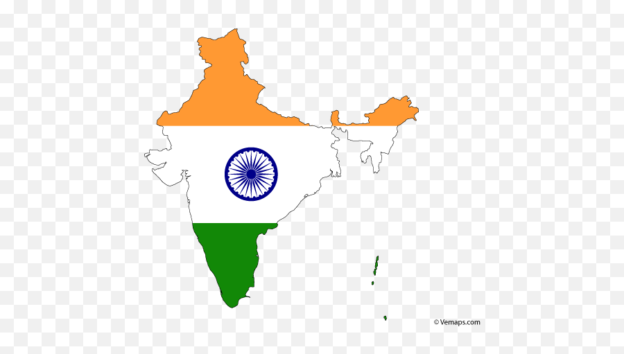 Flag Map Of India Free Vector Maps India Map Map Vector Emoji,Scottish Flag Emoji Black