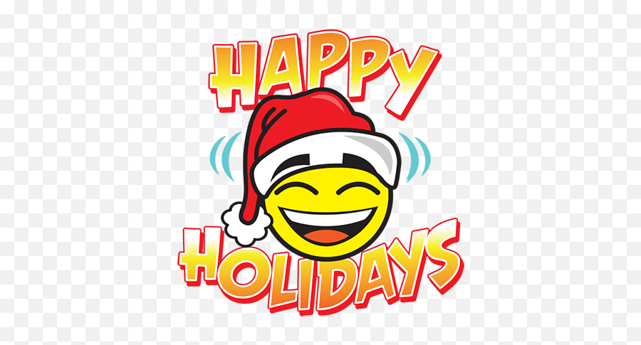 Happy Holidays Sticker Pack - Happy Emoji,Happy Holiday Emoticon