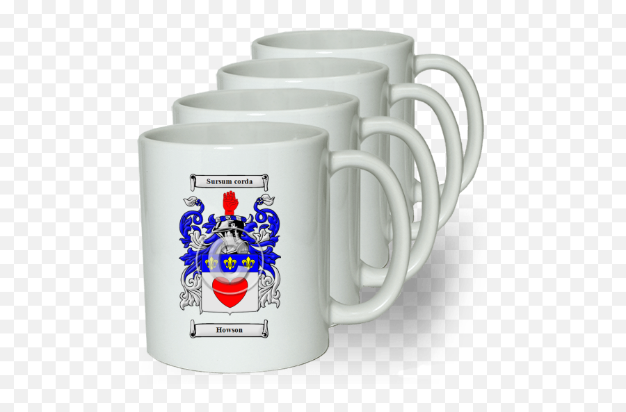 Howson Coat Of Arms Coffee Mug Kitchenalia Collectables - Coat Of Arms Emoji,Scottish Flag Emoji