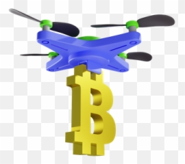 Premium Delivery Of Bitcoin By Drone 3d Illustration Emoji,Hawkeye Text Emoji