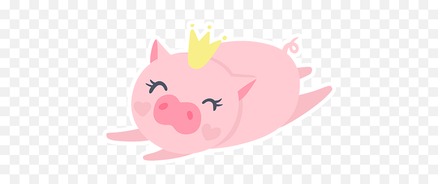 Piggy Pig By Rohan Ferreira - Sticker Maker For Whatsapp Emoji,When Pigs Fly Emoji