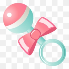 Pacifier Clipart Cartoon Baby Pacifier - Rattle Baby Toys Clipart Emoji,Pacifier Emoji