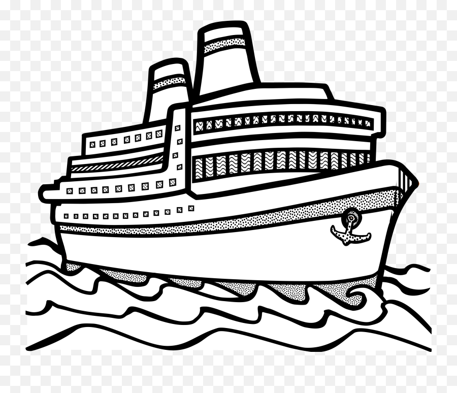 Clipart Boat Outline Clipart Boat - Outline Image Of Ship Emoji,Ship Gun Gun Ship Emoji