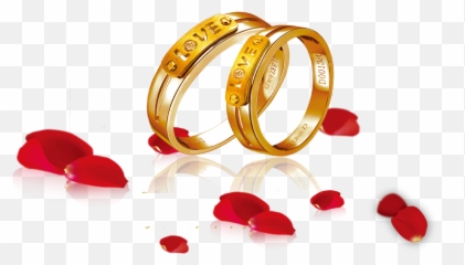 Download Decoration Bride Ring Petals - Ring Ceremony Ring Png Emoji,Letter Money Ring Bride Emoji