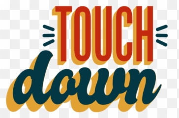 Touchdown Lettering Badge - Touchdown Lettering Emoji,Touchdown Emoticon