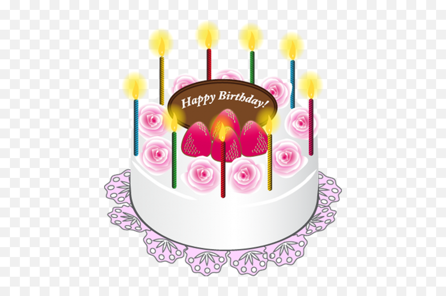 Happy Birthday Clip Art - Png Images Cake Happy Birthday Png Emoji,Happy Belated Birthday Emoticon