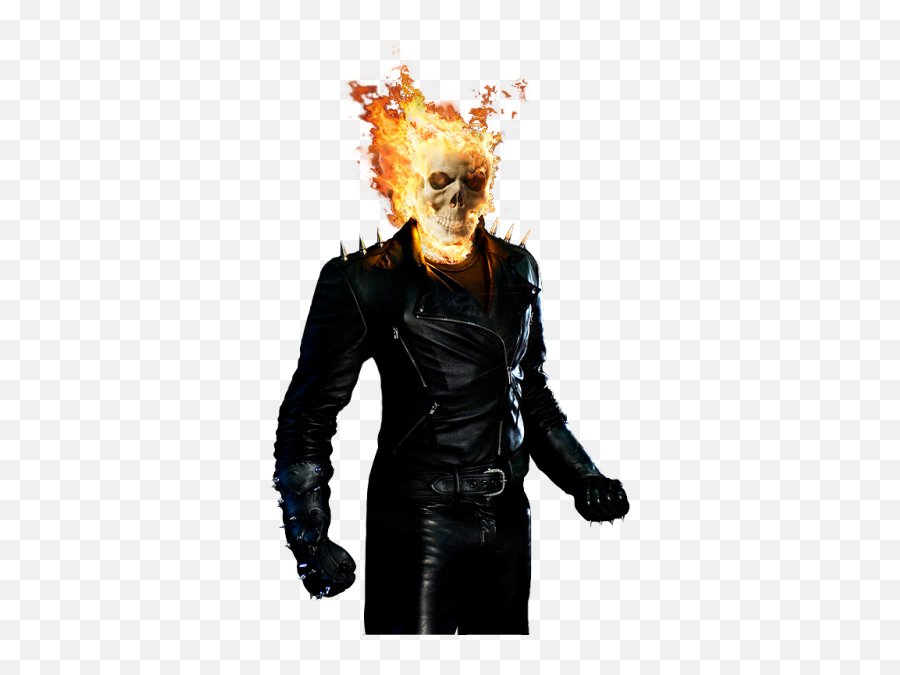 Download Hd Ghost Rider Marvel Render Transparent Png Image - Johnny Blaze Png Emoji,Marvel Emoji Download