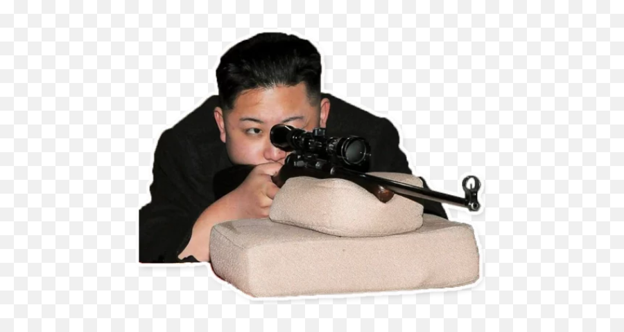 Sticker Maker - Great Leader Kim Jong Un Stiker Kim Jong Un Emoji,Sniper Emoji Text