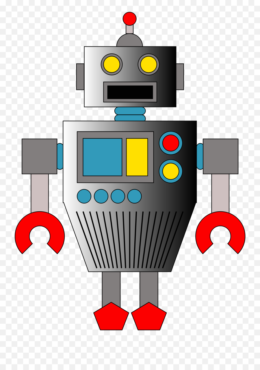 Big Image - Robot Clipart Emoji,Robot Face Emoticon