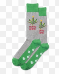 Merry Juana Non Skid Crew Socks - Unisex Emoji,Odd Sox Emoji Socks