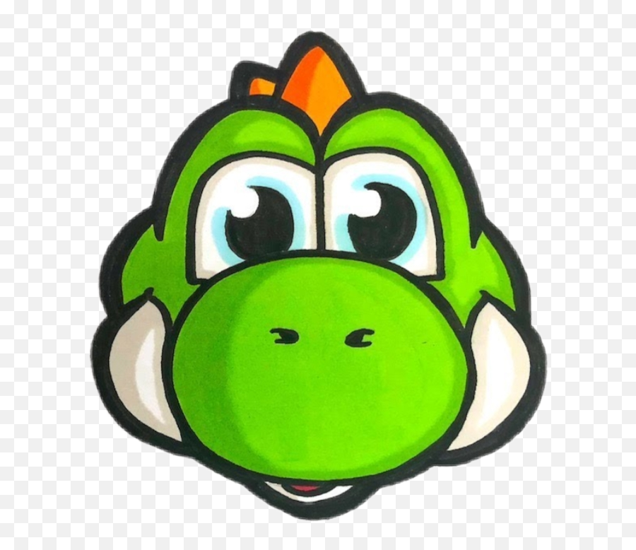 Yoshi Emoji Nintendo Sticker - Happy,Nintendo Emoji