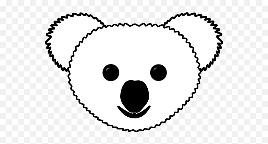 Free Koala Outline Cliparts Download - Valentines Day Boarders Black And White Emoji,Wechat Kola Bear Emoticon