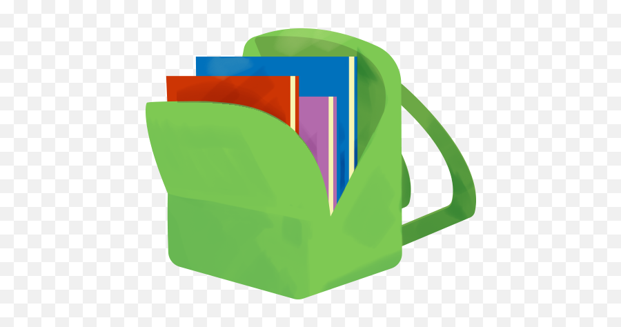Books In The Bag Clipart Png Image With - Book Is In The Bag Emoji,Book Bag Emoji