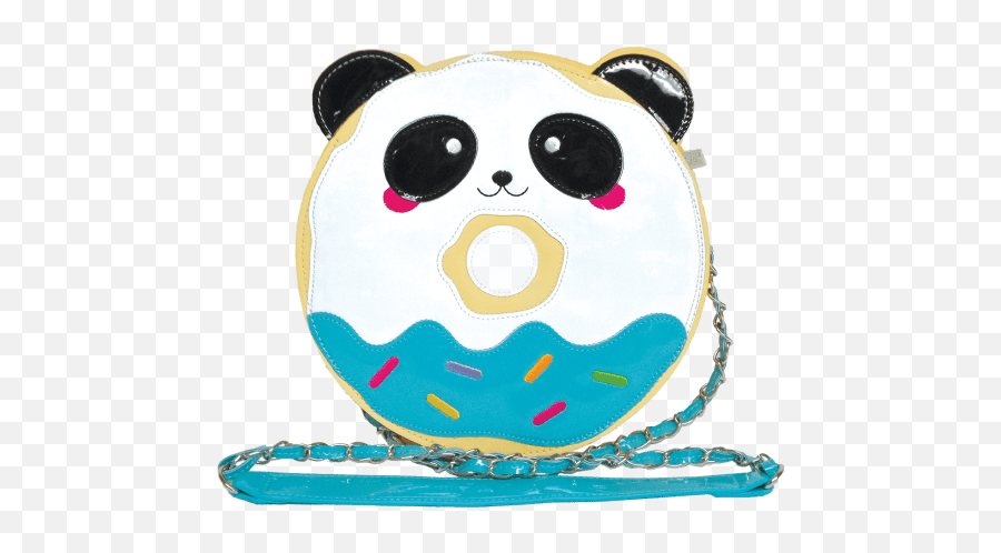 Panda Donut Crossbody Bag - Panda Doughnuts Logo Png Emoji,Panda Emoji Pillow