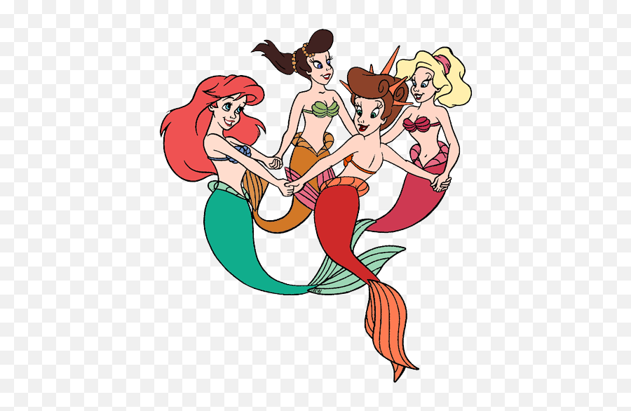 Arielu0027s Sisters Clip Art Disney Clip Art Galore - Fictional Character Emoji,Little Mermaid Sketches Ariel Emotions