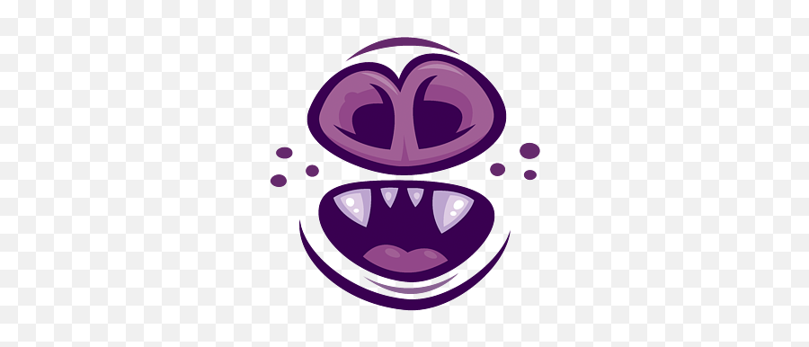 Wacky Vampire Bat Mouth And Nose Face - Girly Emoji,3d Noseface Emoticon Spinning