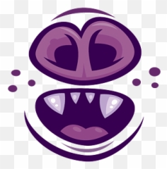 Wacky Vampire Bat Mouth And Nose Face - Girly Emoji,3d Noseface Emoticon Spinning