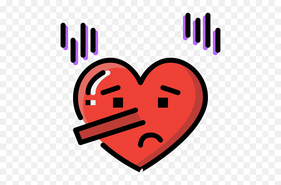 Emoji Emotion Feeling Heart Love - Drunk Heart,Lying Down Emoji