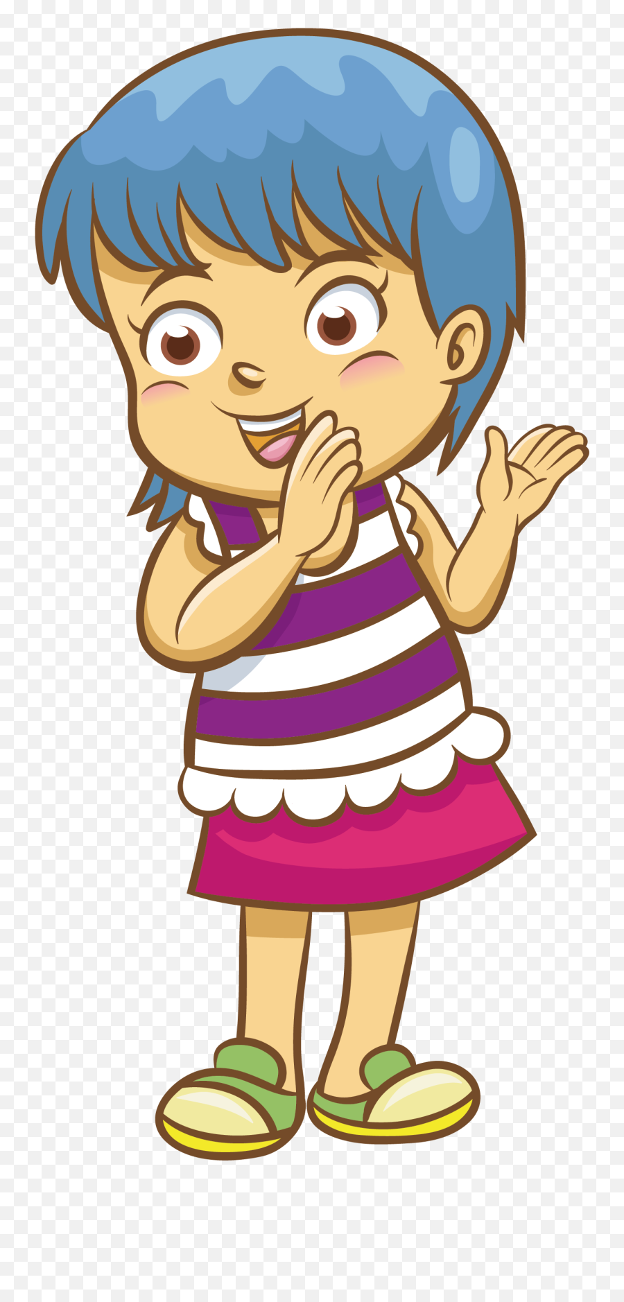 Clapping Cartoon Clip Art - Clap Child Clip Art Emoji,Clapping Emoticon Clip Art