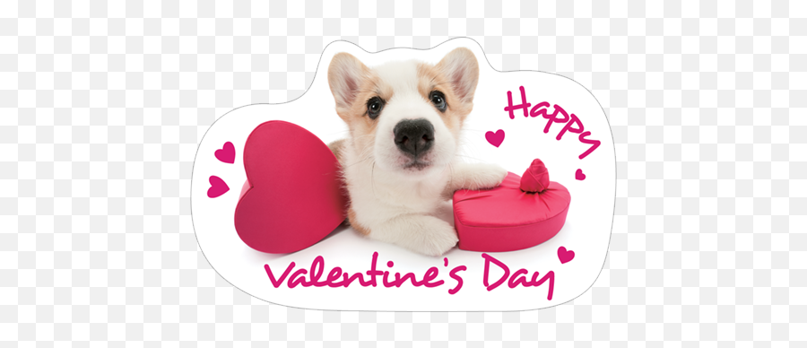 Viber Sticker The Dog Valentine 1 Dog Valentines - Dog Viber Stickers Emoji,Wolf Emoticons For Viber Free