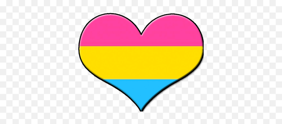Panpride - Discord Emoji Pansexual Heart,Heart Shape Made Out Of Heart Emojis Discord