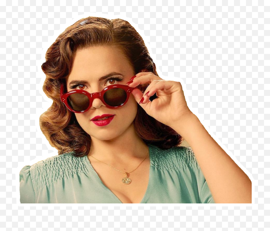 Marvel Agentcarter Sticker - Agent Carter Sunglasses Emoji,Peggy Carter Emoji